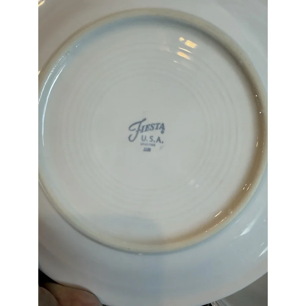 Fiesta White Dinner Plates Set Of 8 Homer Laughlin 10.5